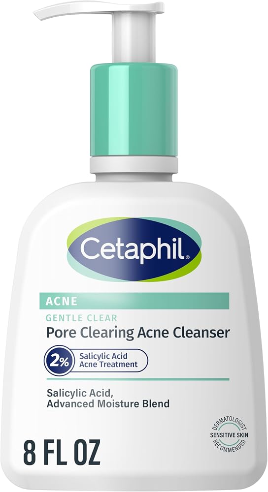 Cetaphil Gentle Clear Acne Foaming Face Wash, 2% Salicylic Acid, 8oz - Personal Care