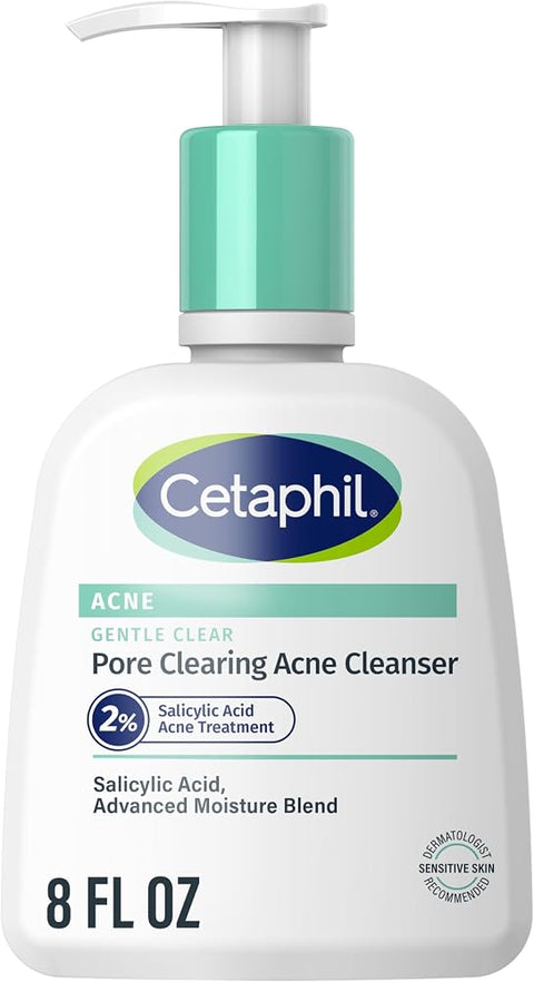 Cetaphil Gentle Clear Acne Foaming Face Wash, 2% Salicylic Acid, 8oz - Personal Care