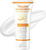 Beef Tallow Sunscreen SPF 50 with Mineral : Instant Sun Protection Non Nano Zinc Oxide Sun - Image 1