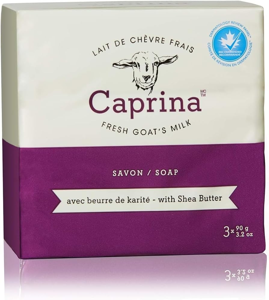 Caprina Fresh Goat Milk Bar Soap, Shea Butter, Moisturizing, 3.2 oz - Personal Care