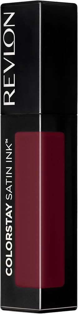 Revlon ColorStay Satin Ink Lipstick, 021 Partner in Wine, 0.17 fl oz | Longwear liquid lipstick with rich satin sheen. Moisturizing formula with black currant seed oil & vitamin E. - Lip Makeup - Beauty