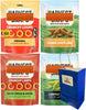 Big Top Deals USA Blue Paper Bag with Veggie Chips Variety Pack – 4ct Harvest Snaps Bags – - Image 1