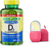 Vitamin D3 Spring Valley Softgels, 125 mcg per Softgel, 5,000 IU, 400 Count, and Gift Ice  - Image 2