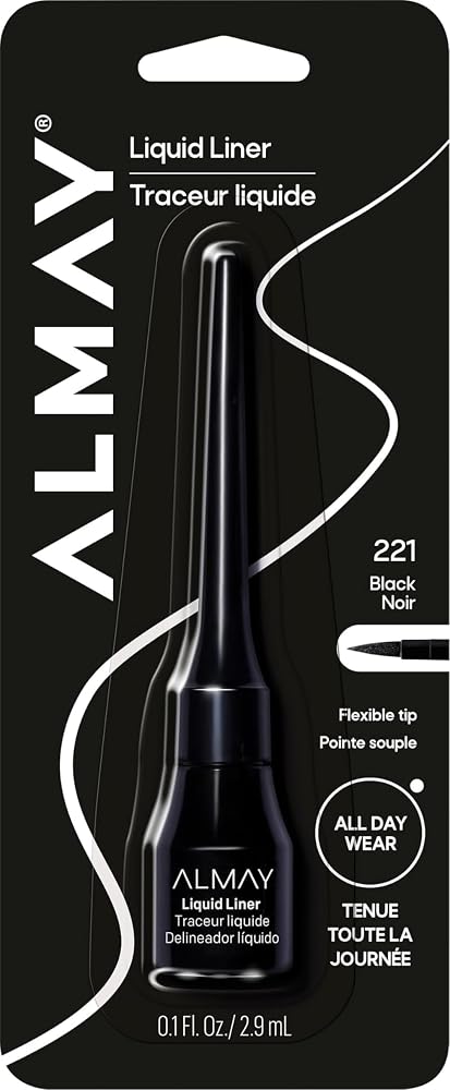 Almay Precision Tip Liquid Eyeliner, 221 Black, 1 Count