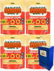 Big Top Deals USA Blue Paper Bag – 4-Pack Harvest Snaps Veggie Chips Crunchy Loops, Origin - Image 1