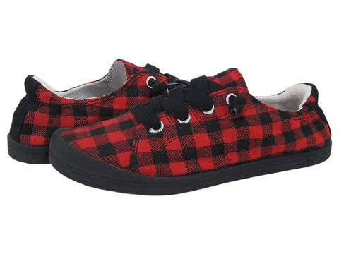 Jellypop Dallas Black/Red Gingham 6.5 B