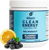 Ethan's Feel Good Pre-Workout & Hydration Drink Mix, 200mg Plant-Based Caffeine, Electrolytes & Adaptogens, Vegan Organic — Blueberry Lemonade, 30 Servings