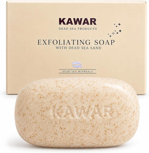 Kawar Dead Sea Exfoliating Soap with Salicylic Acid, Body Bar - Personal Care