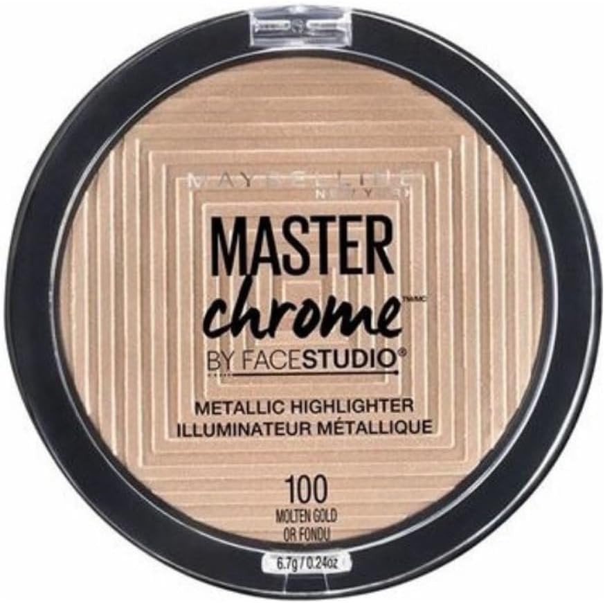 Maybelline Master Chrome Highlighting Powder 100 Molten Gold 8g