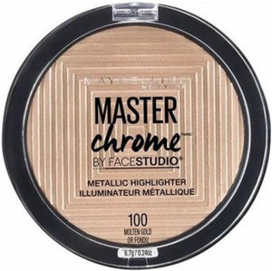 Maybelline Master Chrome Highlighting Powder 100 Molten Gold 8g