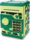 Kids Electronic Piggy Bank - Mini ATM Toy for 3-14 Year Old Boys and Girls (Camouflage Green)