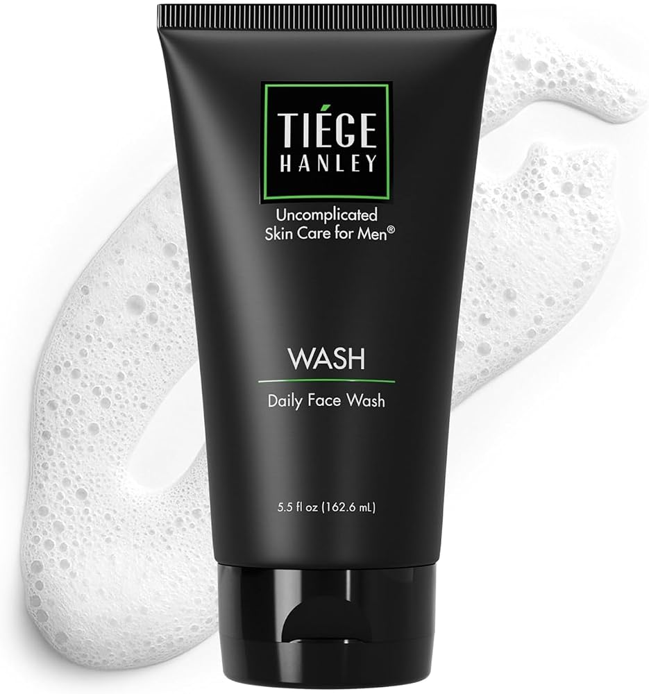 Tiege Hanley Daily Face Wash for Men, Cleanser, Fragrance-Free, 5.5 Fl Oz - Personal Care