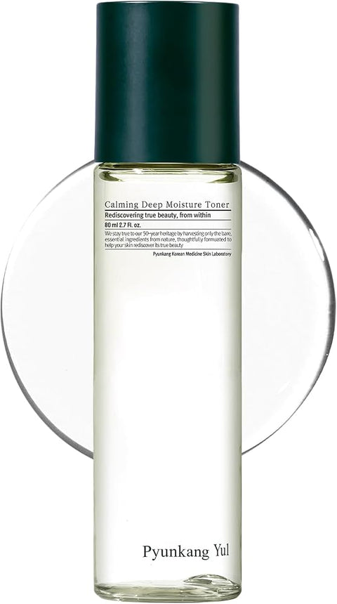 Pyunkang Yul PKY Calming Deep Moisture Toner - Face Toner for Women containing AHA and PHA - for Teens and Adults - Astringent for Face - Korean Facial Toner -80ml, 2.71 fl oz