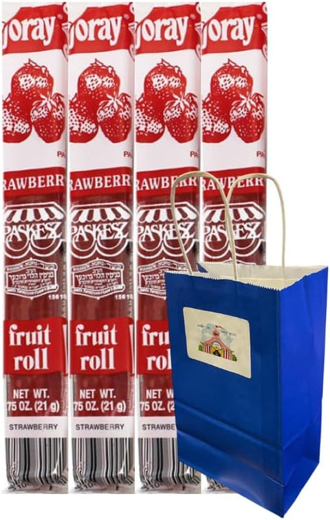 Fruit Roll, Strawberry, 0.75 oz, 4 Pack – Gluten-Free, Non-GMO, Healthy Snack for Kids & Adults, Delicious Fruity Flavor, Perfect for On-the-Go & Lunch Boxes