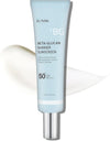 Iunik Beta-Glucan Water Barrier Moisture Daily Sunscreen Matte & No White Cast SPF 50+ PA++++ Vegan Lifting & Plumping Moisturizing Daily Sun Cream for Dry Oily Sensitive Skin Korean Skincare