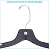 Sswbasics Black Plastic Dress Hangers 17 in, 20 Pack Hangers for Dresses | Slim black prof - Image 2