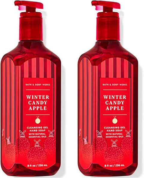 Bath and Body Works Cleansing Gel Hand Soap 8 Ounce (Winter Candy Apple) - Personal Care