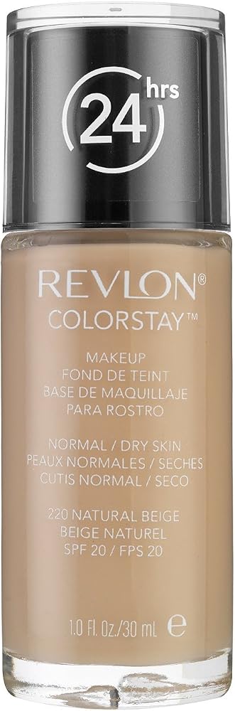 Revlon ColorStay for Normal/Dry Skin Makeup, Natural Beige [220] 1 oz (Pack of 2)