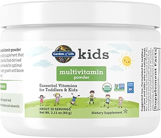 Garden of Life Kids Multivitamin Unflavored Powder, Organic, 30 Day Supply