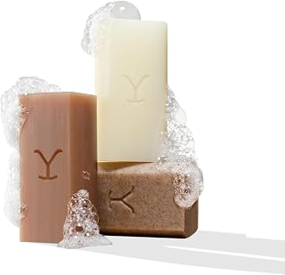 Yellowstone Bunkhouse Bar Soap Trio (5 oz each) Bundle by Tru Western - Officially Licensed Soap of Paramount Network's Yellowstone - Exfoliating, Moisturizing, Cleansing Bars