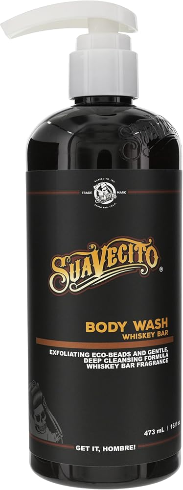 Suavecito Whiskey Bar Body & Hand Soap Bars 6 oz - Moisturizing, Masculine Fragrance, Cleanses & Exfoliates Rough Skin While Oatmeal Locks In Moisture