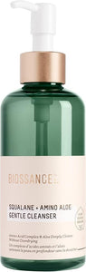Biossance Squalane + Amino Aloe Gentle Face Wash – Foaming Facial Cleanser Gel – Hydrating for All Skin Types – Removes Makeup & Deeply Cleans Pores with Moringa Extract – Soothes with Aloe Vera