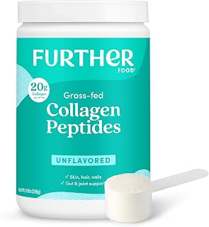 Further Food Unflavored Collagen Peptides Powder, 100% Grass-Fed, 9.88 Oz