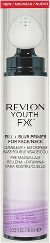 REVLON Fill + Blur Primer, 0.33 Fl Oz, White, Liquid, Lightweight, Hydrating, Universal Shade for All Skin Tones, Face/Neck