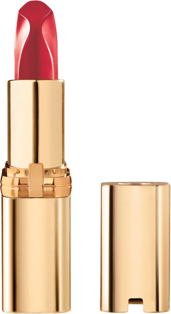 L'Oreal Paris Colour Riche Red Lipstick, Long Lasting, Satin Finish Smudge Proof Lipstick with Hydrating Argan Oil & Vitamin E, Reds of Worth, Successful Red, 0.13 Oz