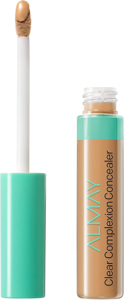 Almay Clear Complexion Acne & Blemish Spot Treatment Concealer Makeup with Salicylic Acid- Lightweight, Full Coverage, Hypoallergenic, Fragrance-Free, for Sensitive Skin, 400 Medium/Deep, 0.3 fl oz.