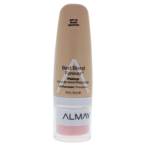 Almay Best Blend Forever Foundation, Porcelain, SPF 40 - 1 fl oz (100ml)
