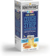 HoneyWorks Nighttime Cough Syrup for Kids with Organic Honey, 4 Oz, Helps Soothe Cough, Throat Irritation with Dark Honey, Ivy Leaf Extract, Melatonin