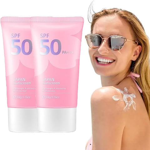 Japanese Sunscreen SPF 50 PA+++ Rosada Essence Cream 50g Moisturizing Sunscreen for Face (2) - Personal Care