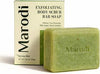 Body Scrub Bar Soap, 7 Oz (200g), Korean Exfoliating Body Wash Bar with Green Tea & Centella Extract, Subtle Fruity Citrus Scent, Deep Cleaning, Moisturizing & Refreshing, Sunrise Mist