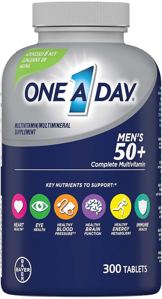 One A Day Men's 50 Plus Advantage Multi-Vitamins, SPECIALPack of 300 Count