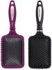 Revlon Straight & Smooth Soft Touch Paddle Hair Brush Set, Black + Berry - Image 2