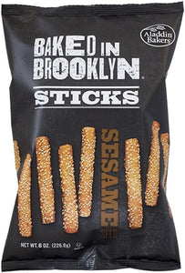 Baked in Brooklyn Sesame Sticks, Certified Kosher, 6 oz | Flash-Baked at 450°F, No Cholesterol, No High Fructose Corn Syrup, Crunchy - Personal Care