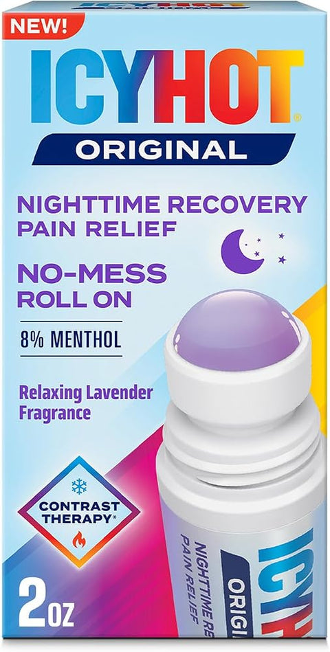 Icy Hot Original Pain Relief, Nighttime Recovery, Roll-On, Lavender, 2 oz. - Personal Care
