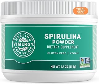 Vimergy Spirulina Nutridense Superfood, 5X Protein of Eggs*, 1.5 Mo Supply