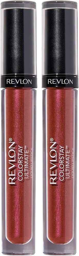 REVLON ColorStay Ultimate Liquid Lipstick, Longwear Rich Lip Colors, Wears for Up to 24 Hours, Satin Finish, 095 Royal Raisin, 0.1 fl oz - Lip Makeup - Beauty - 006 Ultimate Orchid - 0.1 Fl Oz (Pack of 2)