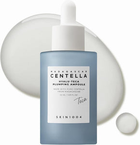 Skin1004 Hyalu TECA Plumping Ampoule, Hyaluronic Acid Serum for Dewy Glow Skin, Hydrating Face Serum with Soothing Centella & Ceramide, Peptides for Firming Skin, Korean Skin Care, 1.69 fl.oz / 50ml