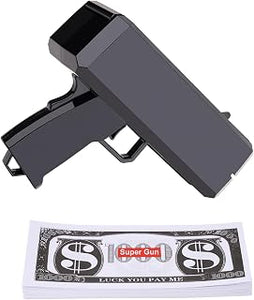 Money Gun Shooter with Realistic Prop Money Fake Money Spray Gun Party Toys