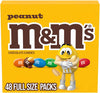 M&M'S Peanut Chocolate Candy, Full Size Candy 1.74 oz Bag, Bulk Pack of 48 - Image 2