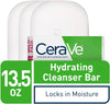 Cerave Hydrating Cleanser Bar, Face Wash with 5% Moisturizing Cream, 3-Pack - Personal Car - Image 2
