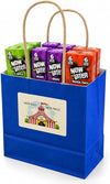 Big TOP DEALS USA Now and Later Apple Candy Mix, 24 Pack, 3 Flavors 8 Each, Grape Apple Tropical Punch, Variety Pack, 0.93 oz Individually Wrapped Soft Chew Fruit Taffy, Bulk Candy, with Gift Bag
