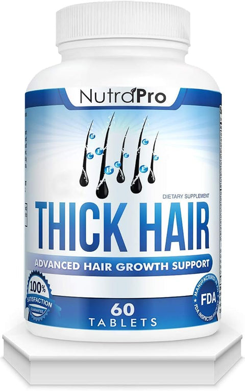 Thick Hair Growth Vitamins– Hair Growth Pills With DHT Blocker Stimulates Faster Growth for Weak, Thinning Hair–Biotin Hair Supplements with Keratin & Collagen Helps Men&Women Grow Perfect Hair.