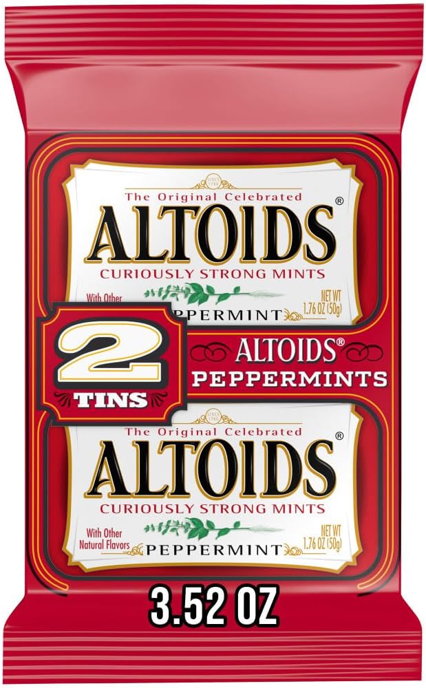 Altoids Peppermint Breath Mint Tins, 3.52 Oz (Pack of 2) - Personal Care