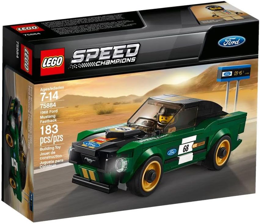LEGO Speed Champions 1968 Ford Mustang Fastback 75884 Building Kit (183 Pieces)