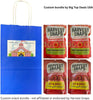 Big Top Deals USA Blue Paper Bag, 5.25x3.2x8 – Snaps Veggie Chips Hot & Spicy & Sour Cream - Image 2