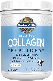 Garden of Life Grass Fed Collagen Powder, Unflavored, 28 Servings